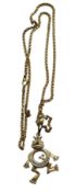 Halskette mit Anhänger "Froschkönig", vergoldet "Pierre Lang", Kette L-60 cm, Anhänger L-5,5 cm, 23