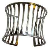 breiter Designer Silber Armreif -925-, B-5 cm, 30,7 gr