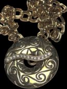 Kette mit Anhänger von Pierre Lang, L-42 cm, D-4,7 cm, 93,5 gr