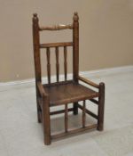 19th C. Oak Child's Chair.