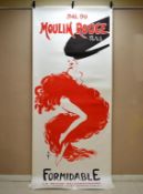 Rene Gruau Large Poster, Moulin Rouge.