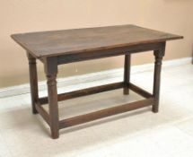 19th C. Oak Rectangular Harvest Table.