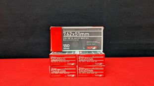 Group of 7.62 x 51 mm caliber ammunition - 100 rnds