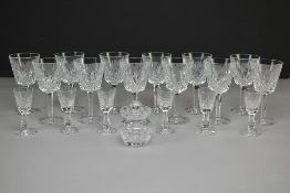 Waterford Crystal Stemware & Honey Pot.