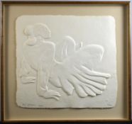 R. C. Gorman Hand Cast Paper Impression, 