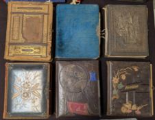 (6) 19th C. Photo Albums with Photos.