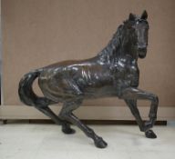 After P. J. Mene, Large Bronze Stallion Sculpture.