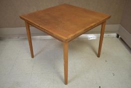 Danish Teak Draw Leaf Table.