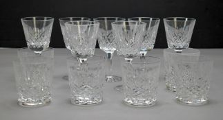 (13) Waterford Crystal Wine Glasses & Tumblers.