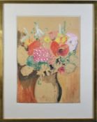 Max Peiffer Watenphul Watercolor, Vase with Flowers.
