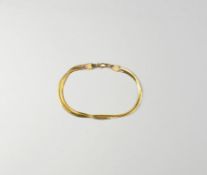 14K Yellow Gold Double Chain Bracelet.
