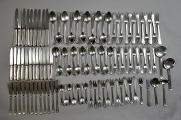 Franz Bahner German .800 Silver Flatware, 103 Pieces.