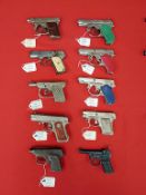 Group of (10) Toy Cap Guns, circa 1940s.