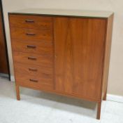 Danish Teak 6-Drawer Tall Chest.