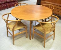 Stellar Works Ren Dining Table & 4 Hans Wegner Chairs.