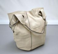 B Makowsky Leather Shoulder Satchel / Handbag.