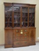 Wm. A. Berkey Mahogany Breakfront Cabinet.