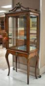 Louis XV Style Mahogany Vitrine.