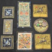 (8) Chinese Embroidered Silk Panels.