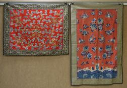 (2) Chinese Embroidered Silk Textiles.