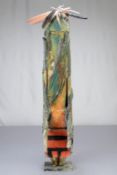 Sheldon Harvey Painted Wood Sculpture.