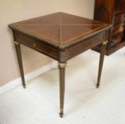 Empire Style Mahogany Games Table.