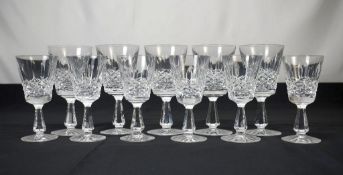 (11) Waterford Kenmare Crystal Stemware.