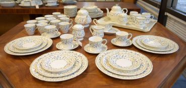 Gien Toscana Porcelain Dinner Service, 66 Pieces.