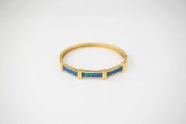 14K Yellow Gold and Boulder Opal Bracelet.