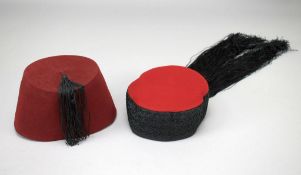 Moroccan Fez Hat and a Lika Cap.