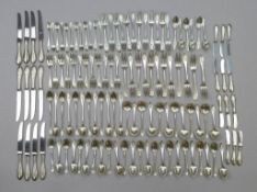 Shreve & Co. Sterling Silver Flatware, 141 Pieces.