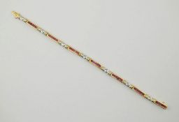 14K Yellow & White Gold Bracelet.