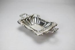 19th C. Austrian Silver 2-Handled Dish.