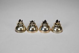 (4) Salvador de la Serna Mexico Silver Candle Holders.