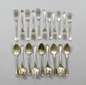 Christofle Silver Plated Flatware, 20 Pieces.