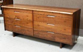 Live Edge Walnut 8-Drawer Dresser.