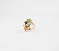 14K Yellow Gold & Gemstone Ring.