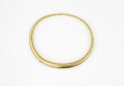 14K Yellow Gold Choker.