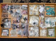 (2) Boxes of Costume Jewelry.