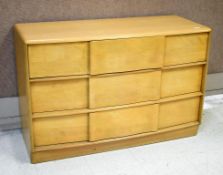 Heywood Wakefield Sculptura Dresser with Mirror.