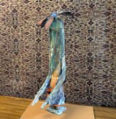 Sheldon Harvey Painted Wood Sculpture, Navajo Spirit