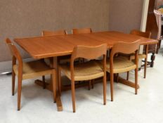 Danish Teak Dining Table & 6 Chairs.