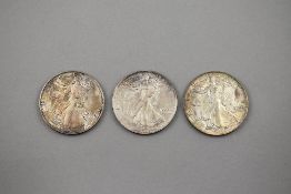 (3) American Eagle Silver Dollars.