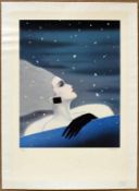 Razzia Pencil Signed Lithograph, Harrod's Winter.