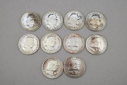 (10) Columbian Exposition Silver Half Dollars.