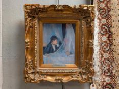 After Berthe Morisot, Oil On Canvas, The Cradle.