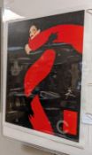 Rene Gruau Poster Print, Rouge Et Noir. O/A: 30