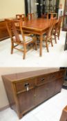 Contemporary Dining Table And 6 Chairs And A Sideboard.