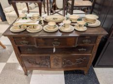 Oak 4-Drawer, 2-Door Sideboard