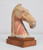 Han Dynasty Pottery Horse Head.